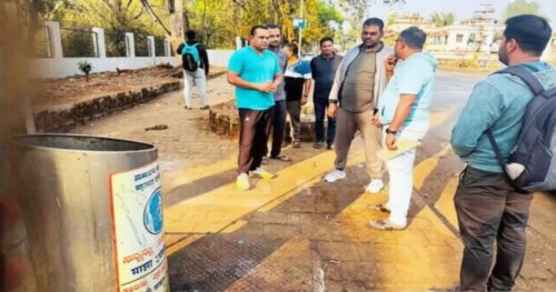 shahar swachhatesathi mahapalika ayuktancha achanak pahani daura