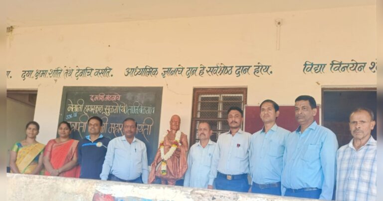 sulge (y) netaji highschoolmadhe shivjayanti utsahat sajri