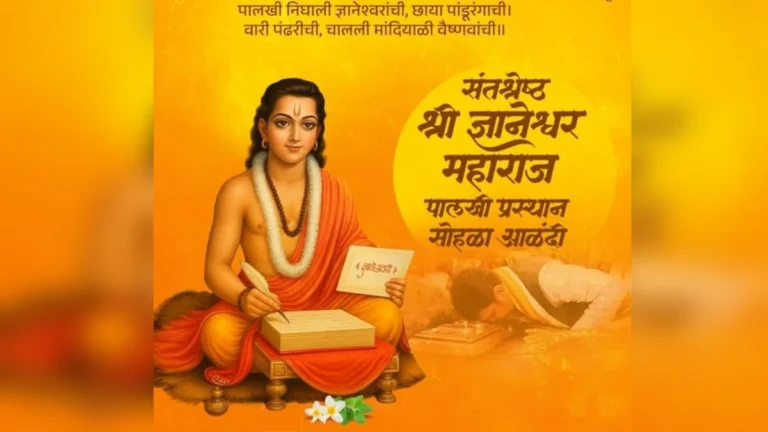 ashadhi warisathi sant dnyaneshwar maharaj palkhi sohalyache velapatrak jahir