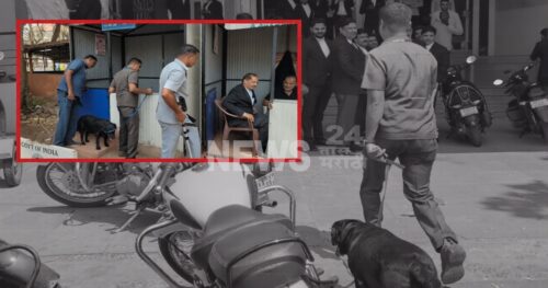 belgav jilha nyayalayat bombchya afvene khalbhal