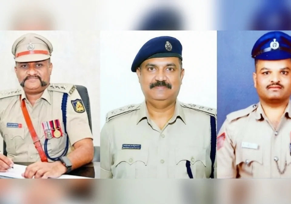 belgavatil tin police adhikaryanna mukhyamantri padak jahir