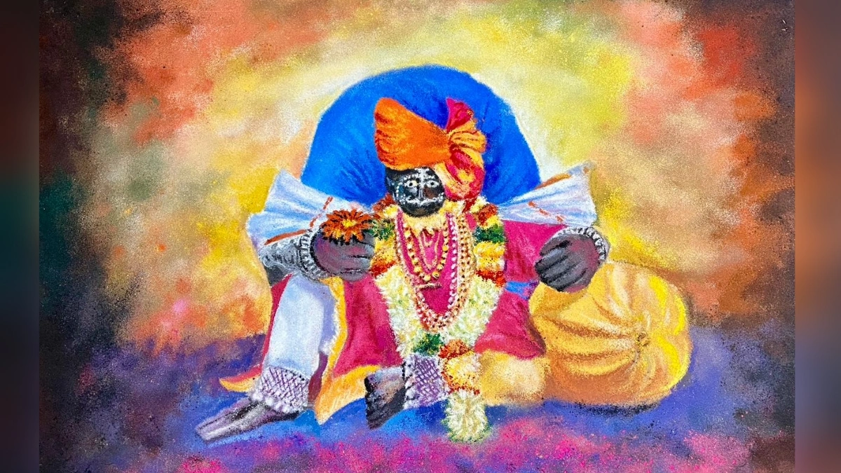 chaitra yatrenimitt ajit aurwadkar yanni rekhatli shri jotibachi rangoli
