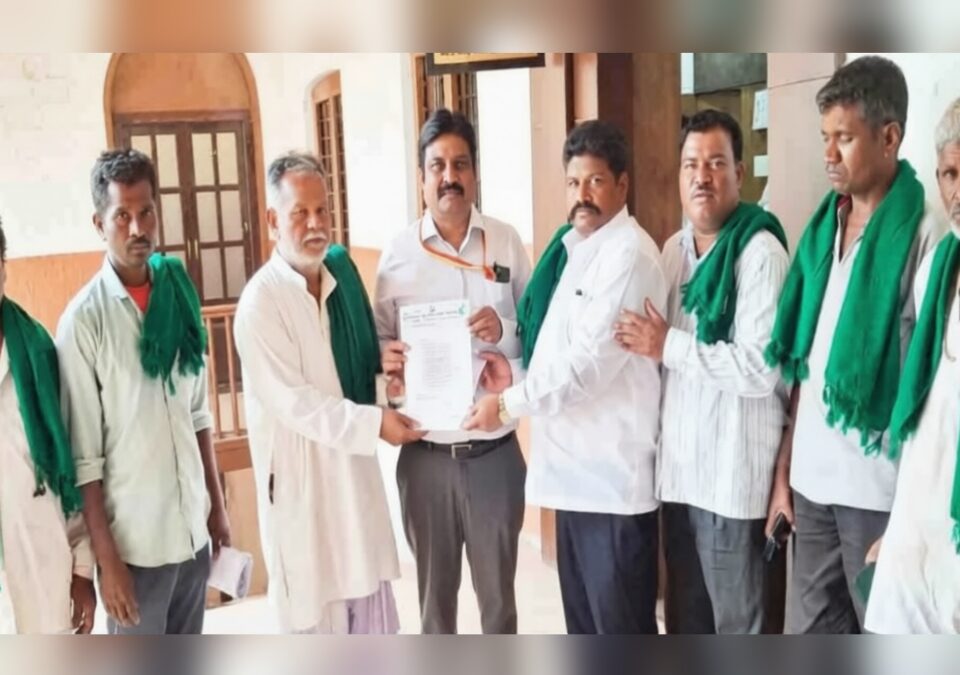 mirchi utpadak shetkaryanche jilhadhikaryanna nivedan