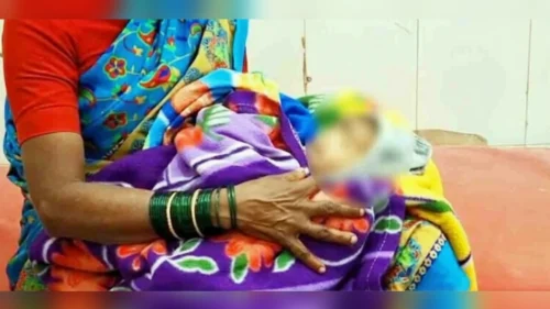 pandhra divasanchya navjat baalikecha gudh mrutyu