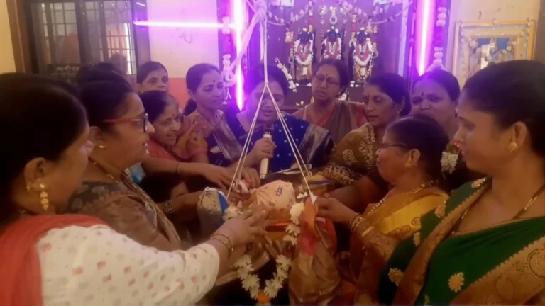 shahapur nath pai chowkatil valmiki ram mandirat ramnavami utsahat sajri