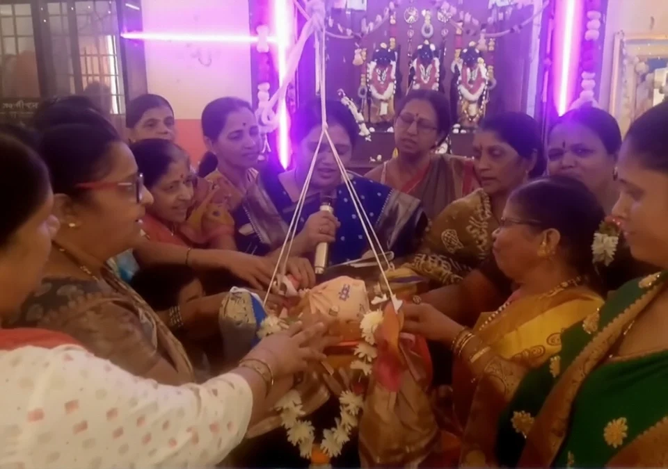 shahapur nath pai chowkatil valmiki ram mandirat ramnavami utsahat sajri