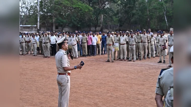 belgaavat shivjayanti chitrarath miravnikisathi kadekot police bandobast