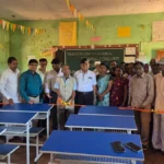 bijgarni high schoolsathi rotary club of dakshin belgaav kadun 25 bench bhet
