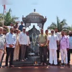 chhatrapati shivaji maharaj udyanatil murtichya rangkamala prarambh