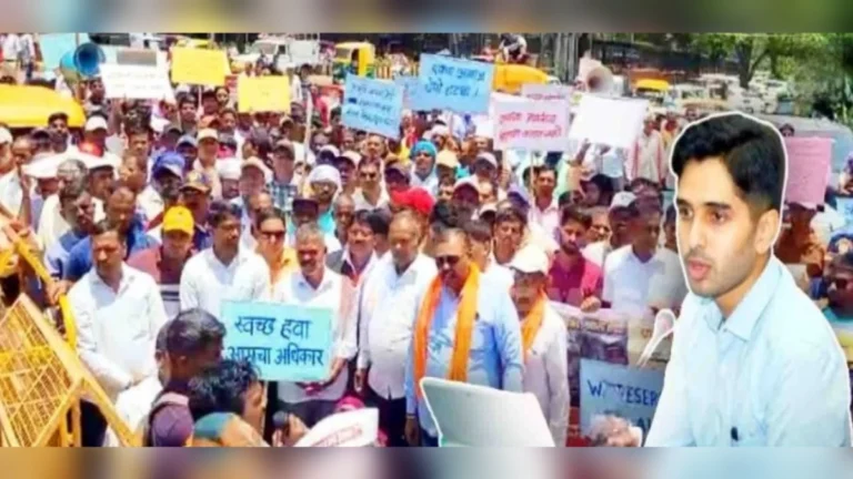 kachra depo virodhat turmuri gramasthaancha belgaavat morcha