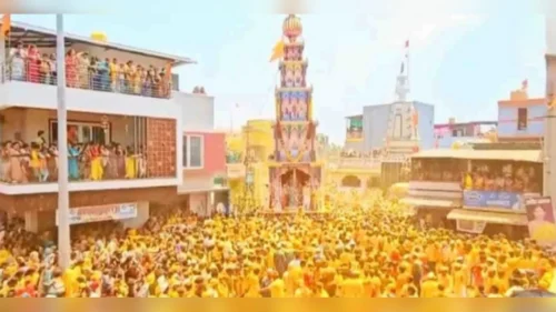 kangrali budrukmadhe shri mahalaxmi devicha bhavya rathotsav