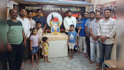 yuva samiti chya vatine bharatratna dr. babasaheb ambedkar yanchi 135 jayanti sajri