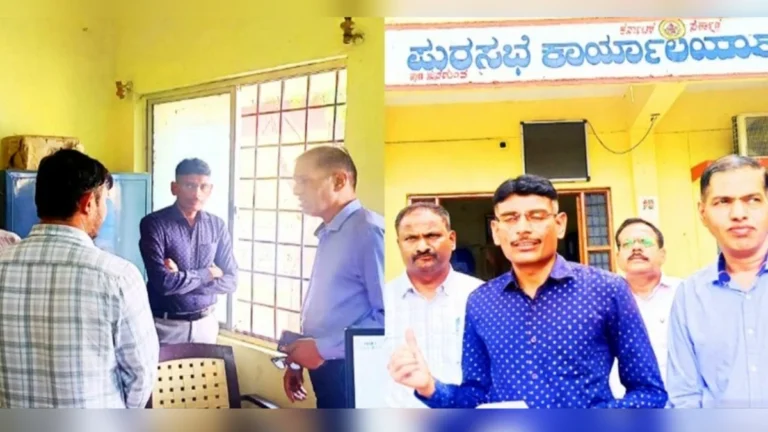 hungund nagarpalikevar lokayuktancha chhapa