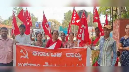 kamgar dini belgaavat citucha bhavya morcha