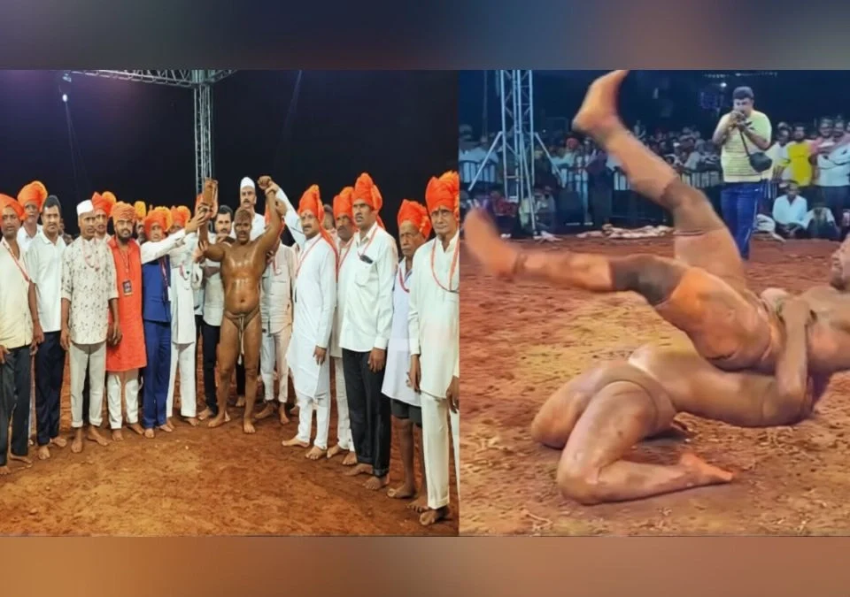 muchandi antarashtriya kusti akhadyat maharashtra kesari pruthviraj patil ajinkya