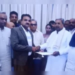 mukhyamantri siddaramaiah yancha rajinama rajyasabhela matra nakar