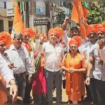 pach rajyancha vidhansabha nivadnukant bjpcha vijay belgaavat jallosh