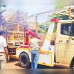 jilhadhikari karyalay parisarat no parkingmadhil vahananvar karvai