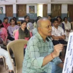 prasiddha chitrakar chandrashekhar rangnekar yanchya chitrakala karyashalela utsphurt pratisad
