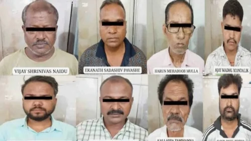 savgaon talav parisaratil jugar addyavar chhapa ; 8 jananna atak