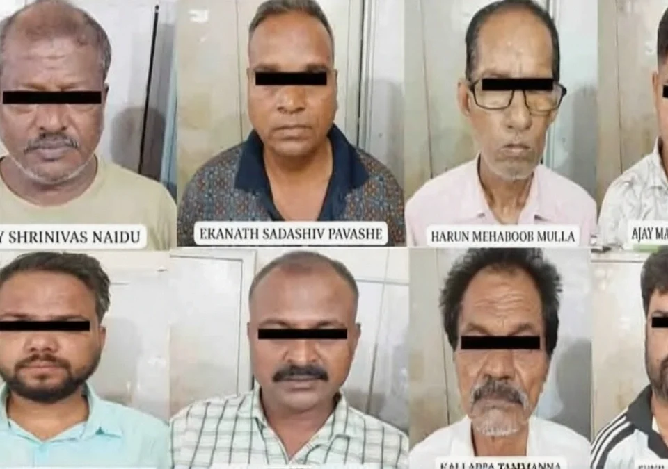 savgaon talav parisaratil jugar addyavar chhapa ; 8 jananna atak