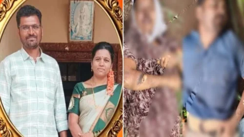 shetat vidyut bharit tarechya sparshane dampatyacha mrutyu