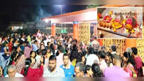 shri mangai devi jatrotsavachya dharmik vidhinna prarambh