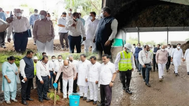 turmuri kachara vyavasthapan kendrache karyapaddhatiche nagarvikas mantryankadun kautuk
