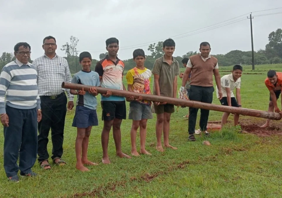 zonal madhyamik shaley krida spardhesathi bijgarni-highschoolche kridangan sajj