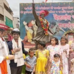 ashramatil mulanchya haste ekdant yuvak mandalachya ganeshotsavachi muhurtamedh