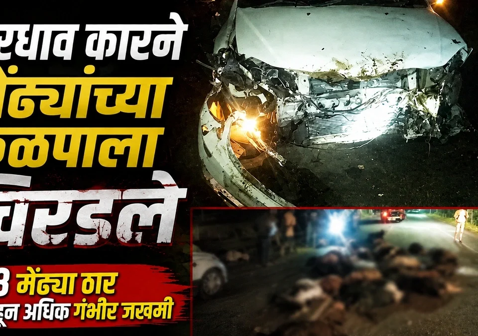 bharadhav carne mendhyanchya kalpala chirdale