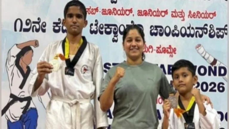 jyoti central schoolchya vidyarthyache rajyastariya taekwondo spardhet ghavghavit yash