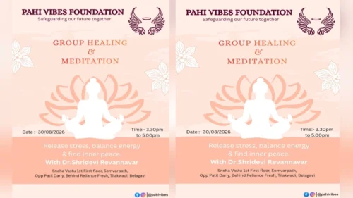 samuhik healing aani dhyanatun tanavmukticha anubhav ghenyachi sandhi