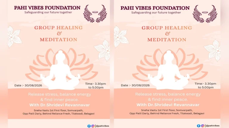 samuhik healing aani dhyanatun tanavmukticha anubhav ghenyachi sandhi