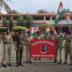 shivanand mahavidyalayachya ncc vibhagatarfe har ghar tiranga prabhateri utsahat