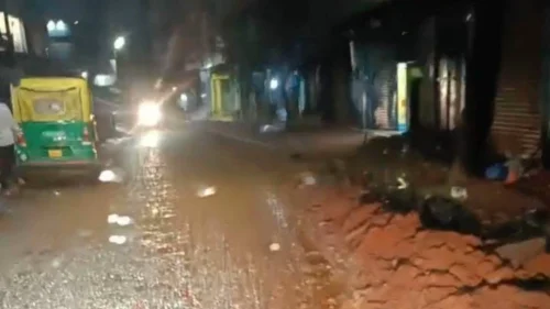 vadgaon-khasbag roadvar chikhalache samrajya