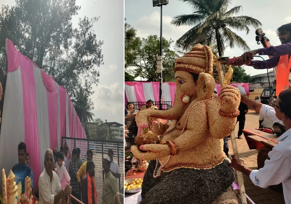 belgaavatil sarvajanik shrimurti visarjanala prarambh