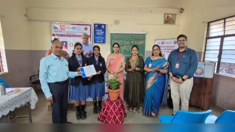bharatesh english medium schoolmadhe interact clubchi sthapana