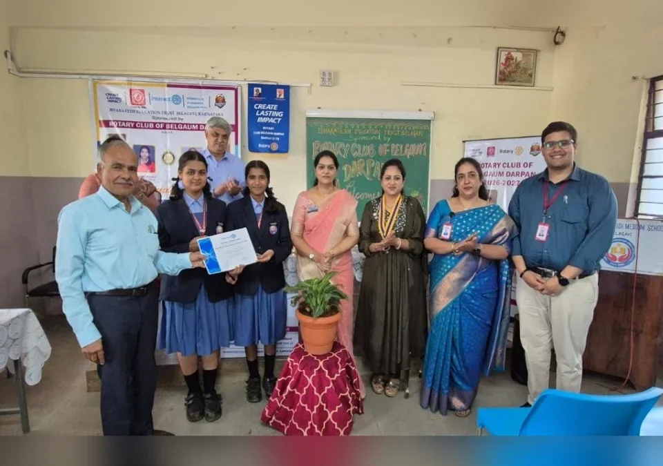 bharatesh english medium schoolmadhe interact clubchi sthapana