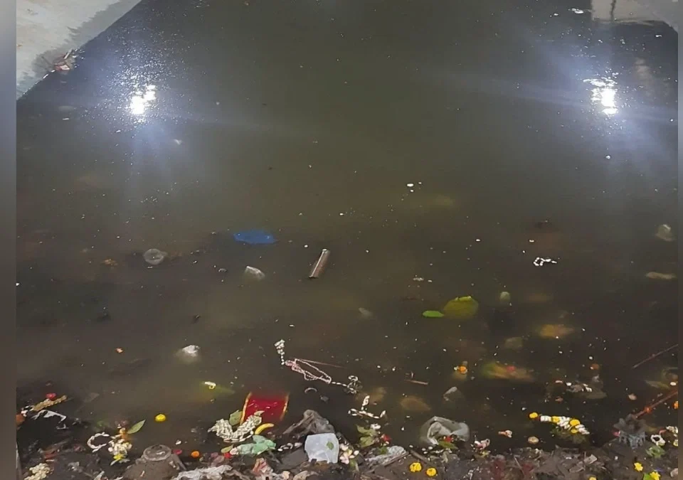 kapileshwar talavat gokul murtinchya visarjanasathi panich nahi