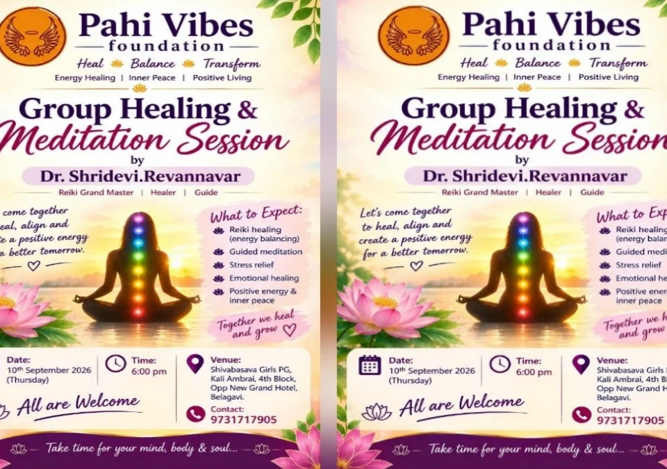pahi vibes foundationtarfe belgaavat samuhik adhyatmik upachar va dhyan satra