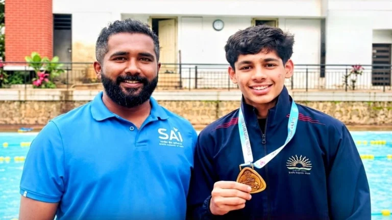 rashtriya jalataran spardhet belgaavchya pritam renkechi suvarn kamgiri