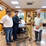 shahapurachya bal ganesh mandalatarfe police aayukt prakash nikam yanna ganeshotsavache nimantran