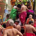 belgaav, shahapurat venkat raman devasthanancha paramparik rathotsav bhaktimay vatavaranat