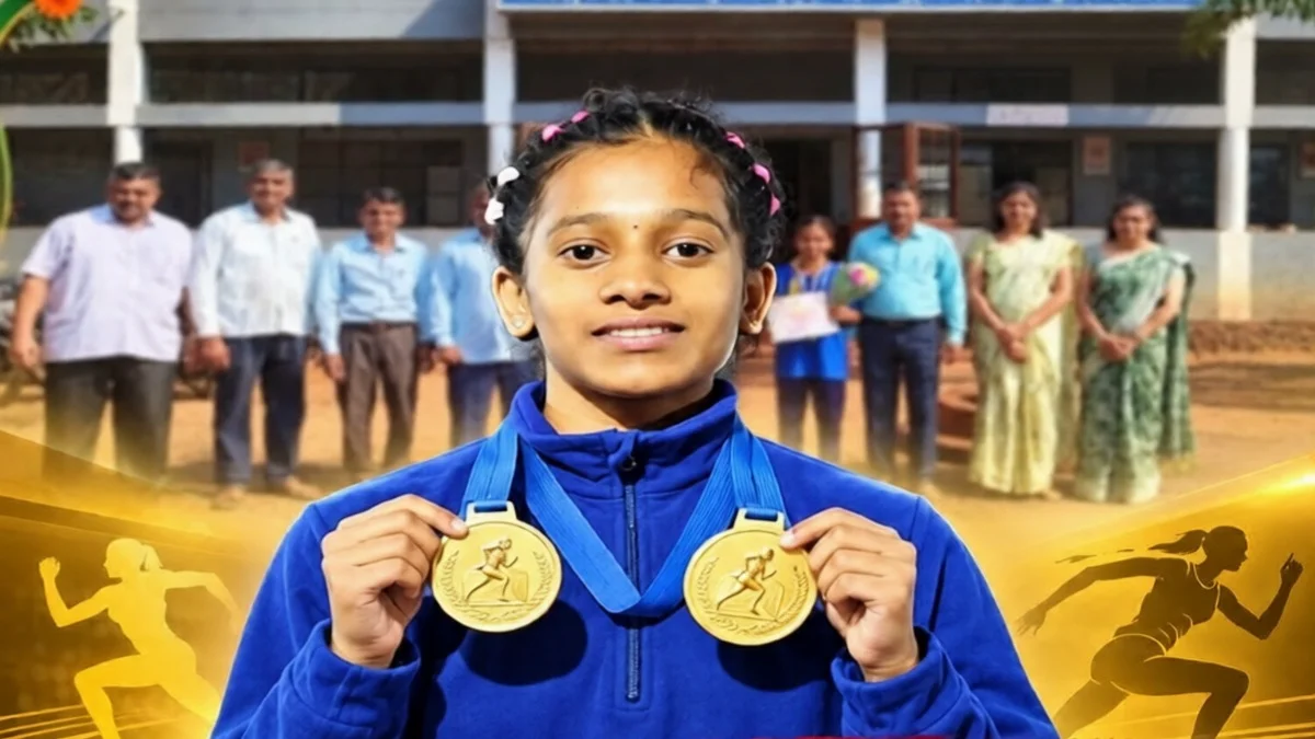 gaundwadchya madhuri patilchi rajyastariya athletics spardhesathi nivad