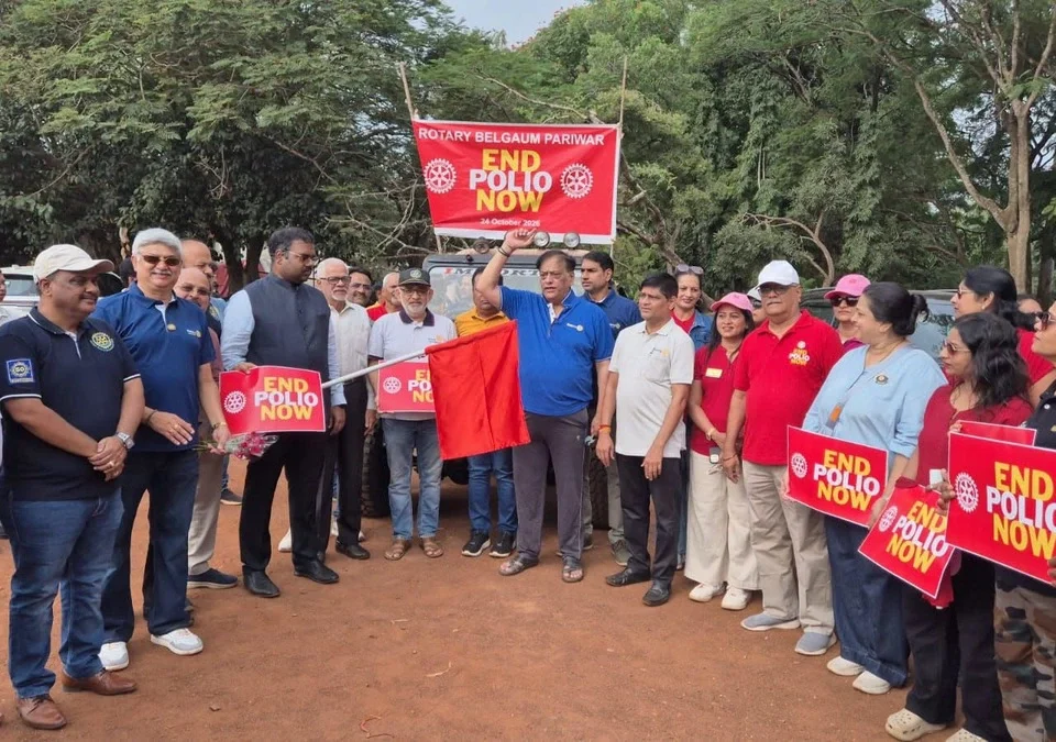 jagatik polio dinanimitta rotary belgaav parivarachi janjagruti rally