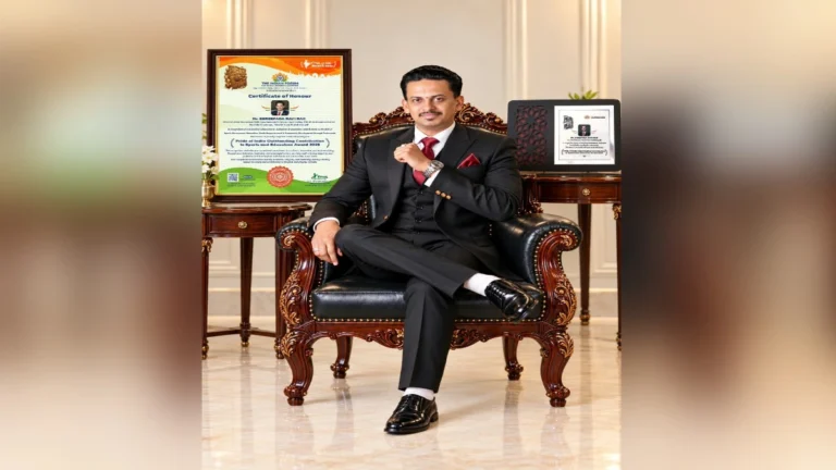 krida aani shikshanatil yogdana baddal shripad ravi rao yanna pride of india award 2026