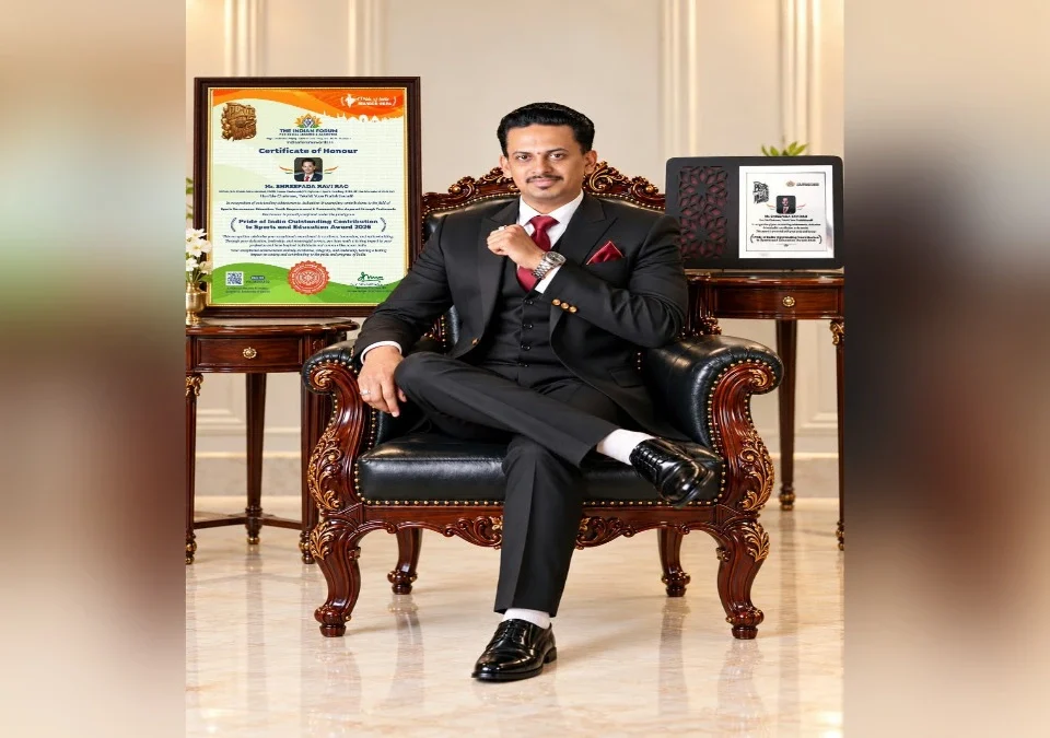 krida aani shikshanatil yogdana baddal shripad ravi rao yanna pride of india award 2026