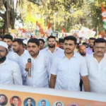 rahul gandhi yanchya atkechya nishedharth belgaavat yuva congressche andolan