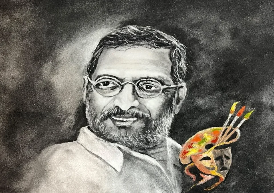 rangoli kalakar ajit aurwadkar yanchi nana patekar yanna rangolitun shraddhanjali